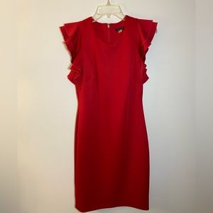 Tommy Hilfiger red dress. Back full zipper. Worn once. Size 6